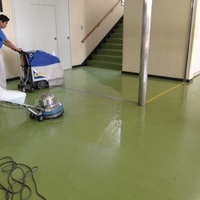 群馬県立高校様の床ワックス清掃のサムネイル